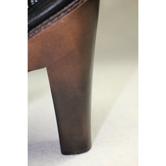 UGG Platform Sandals Leather Size 10 Black Naima Boho Beaded Ankle Strap - Picture 9 of 10